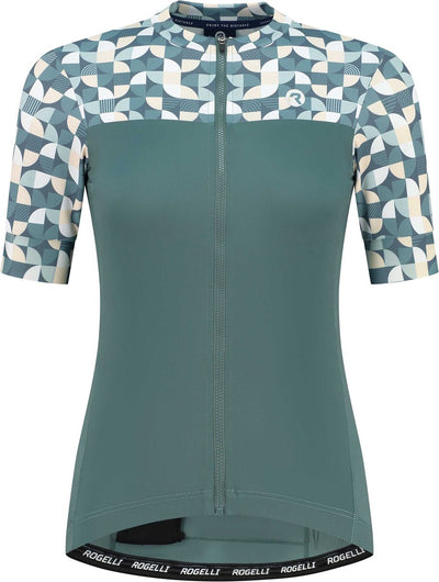Rogelli Essential Grafik-Radsportshirt – kurze Ärmel – Damen – Mint – Größe S