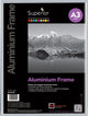 Seco Fotorahmen A3 – 29,7 x 42 cm – Silber gebürstetes Aluminium – 11 mm Rahmen – se-ala3-sv