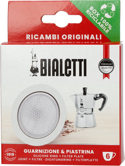 Bialetti Filterplatten-Silikonring – passend für Brikka 4 Tassen und Moka Induktion 6 Tassen – Original-Ersatzteil