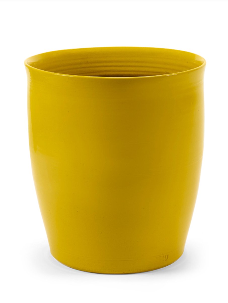 Serax - glasierte Schirme - Blumentopf l - gelb - 40 ø