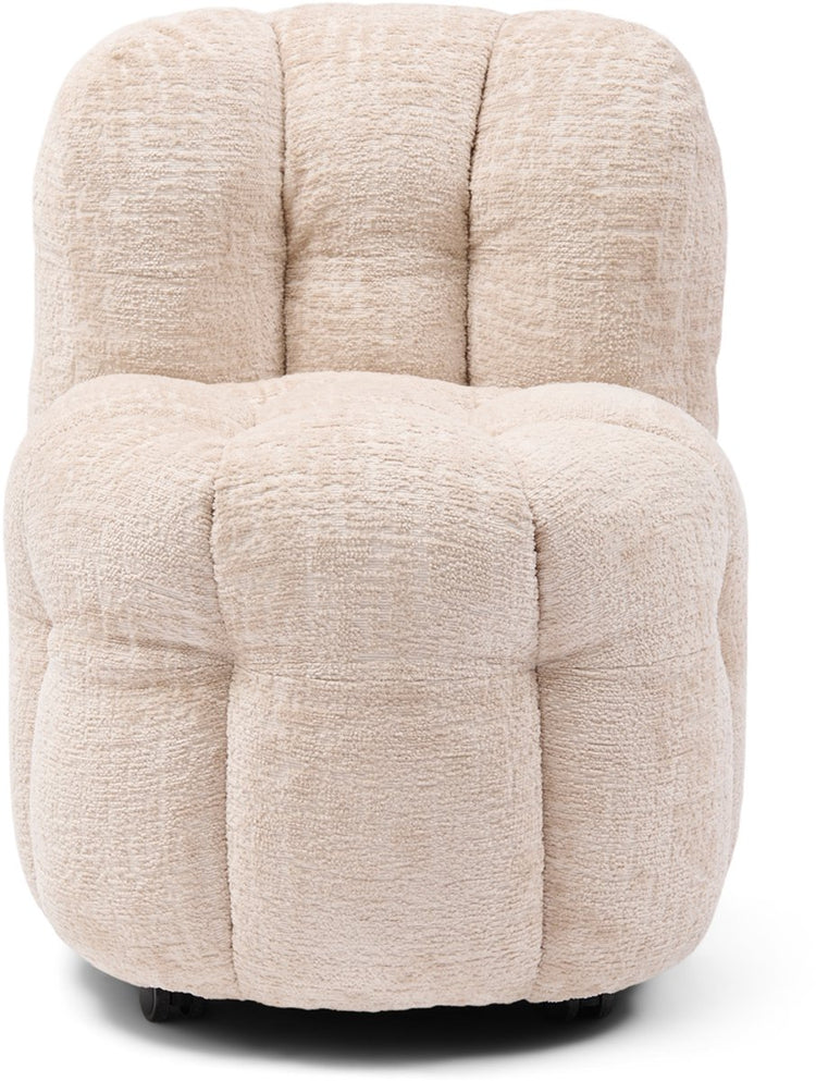 Riviera maison arosa drehbarer Esszimmerstuhl natur – Polyester, Buchenholz – natur – 77,0 x 66,0 x 91,0 cm