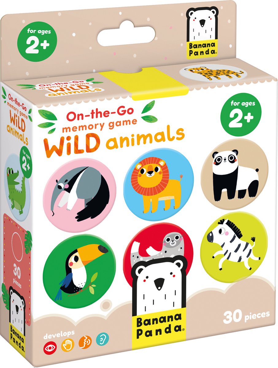 Banana panda - auf --go -Gedächtnisspiel Wildtiere - 30dlg.