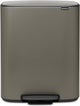 Brabantia Bo Abfallbehälter – 60 Liter – 1 Fach – Platin