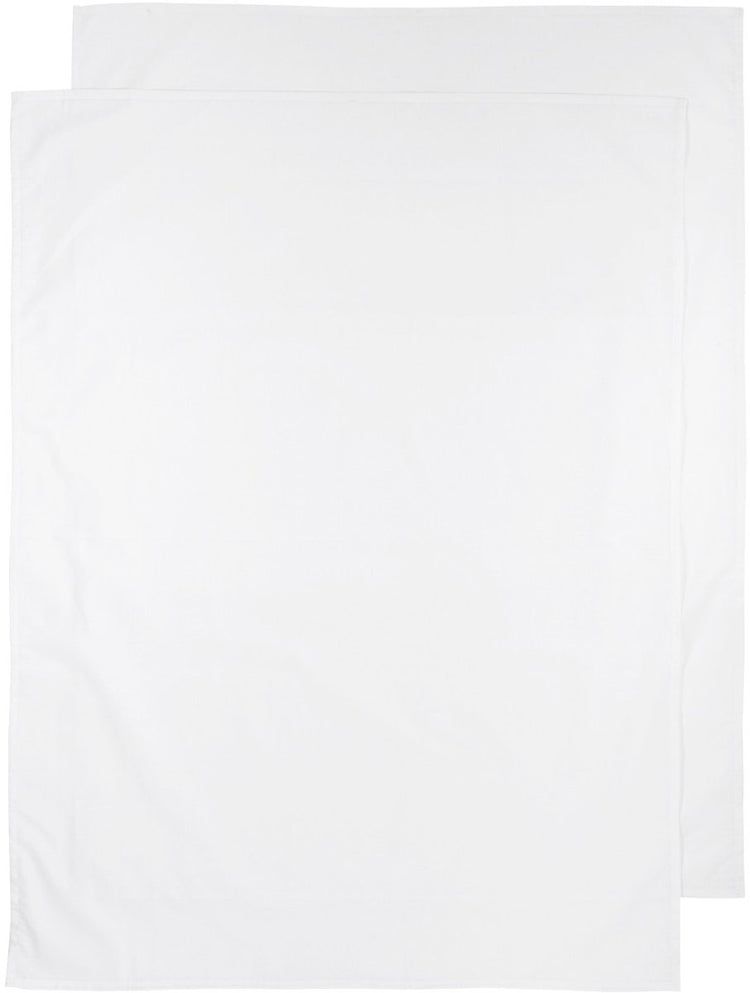 Meyco Baby-Uni-Bettlaken – 2er-Pack – weiß – 75 x 100 cm – 0,3 tog
