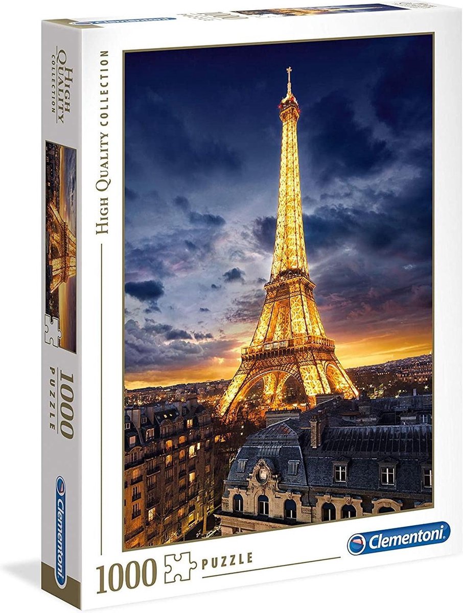 Clementoni – Puzzle – 1000 Teile – Tour Eiffel – Puzzle für Erwachsene – hochwertige Sammlung