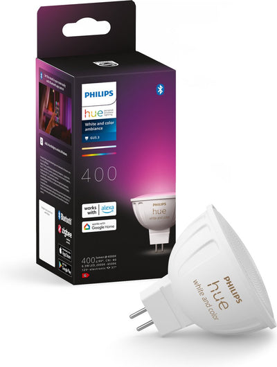 Philips Hue Spot – weißes und farbiges Licht – 1 Packung – Mr16