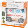Viga stapelbares Krankenwagenspielzeug aus Holz, Krankenwagen, Maße 13x10x8 cm, 1 Stück