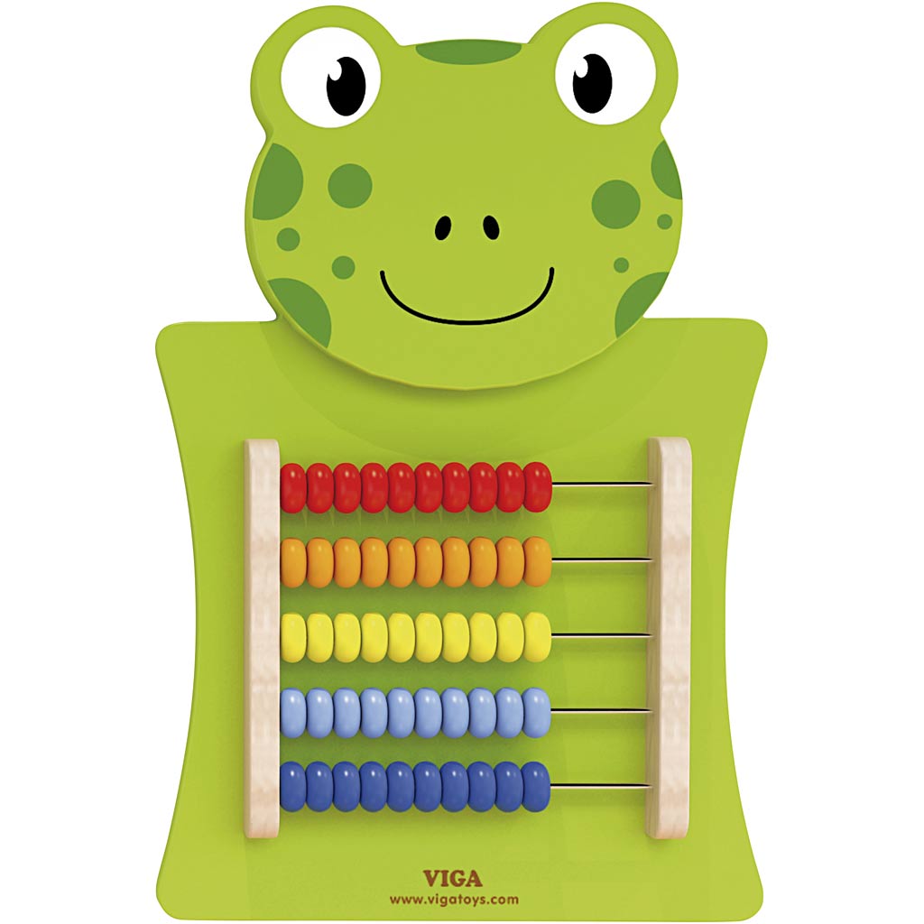 Viga Aktivitätsbrett, Frosch, Maße 36x55x4,5 cm, 1 Stück