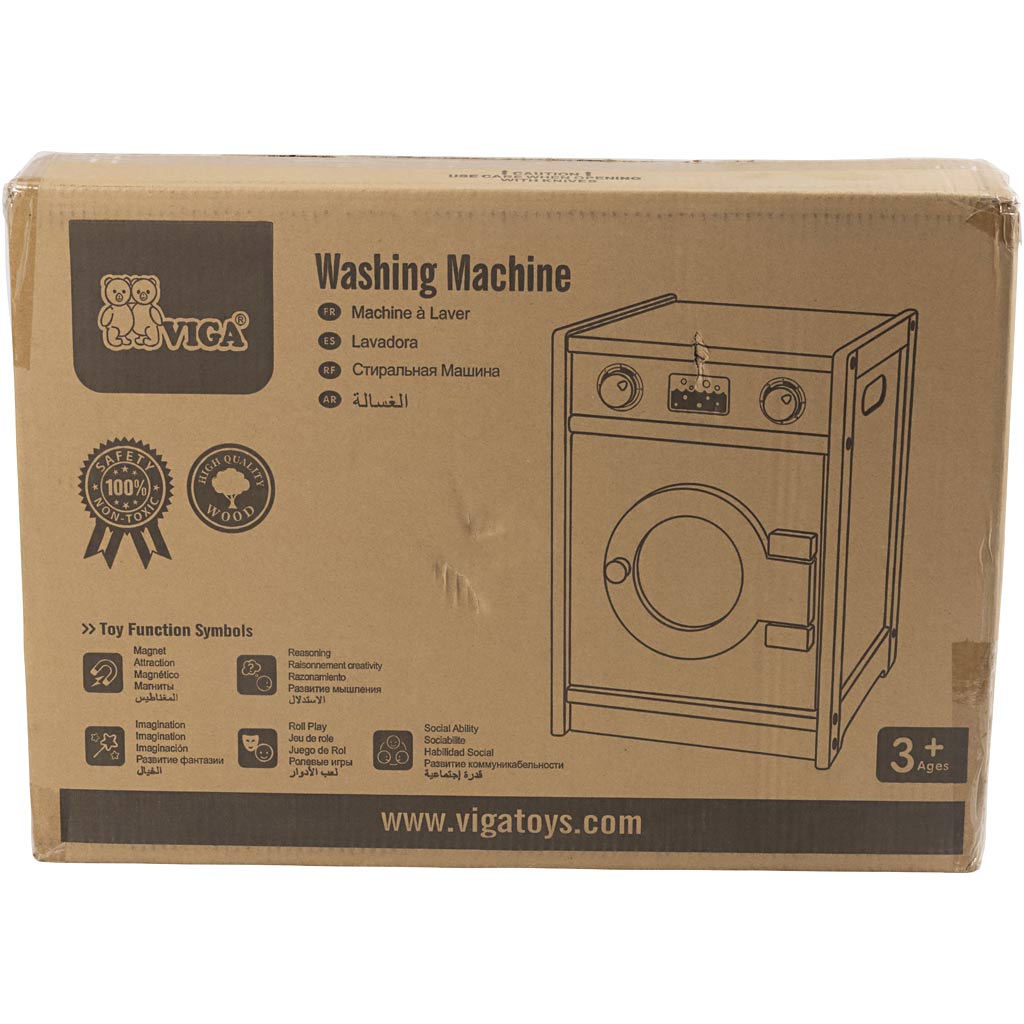 Viga Spielwaschmaschine, Maße 40x54x36 cm, 1 Stück