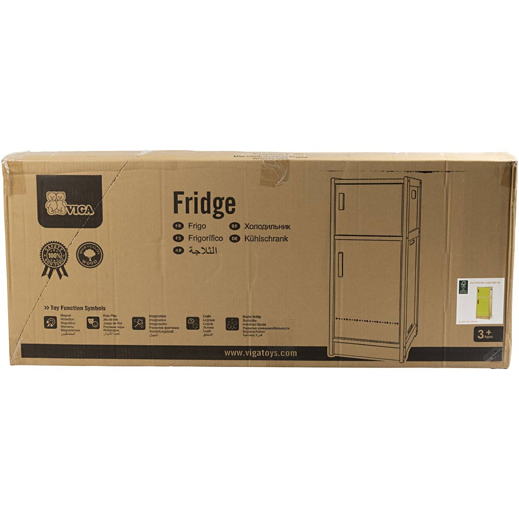 Viga Spielkühlschrank, Maße 40x92x36 cm, 1 Stück