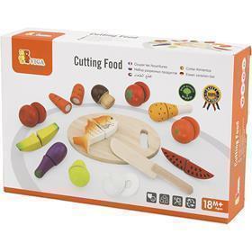 Viga Schneide-Lebensmittel-Spielset, 26 Teile 1 Set