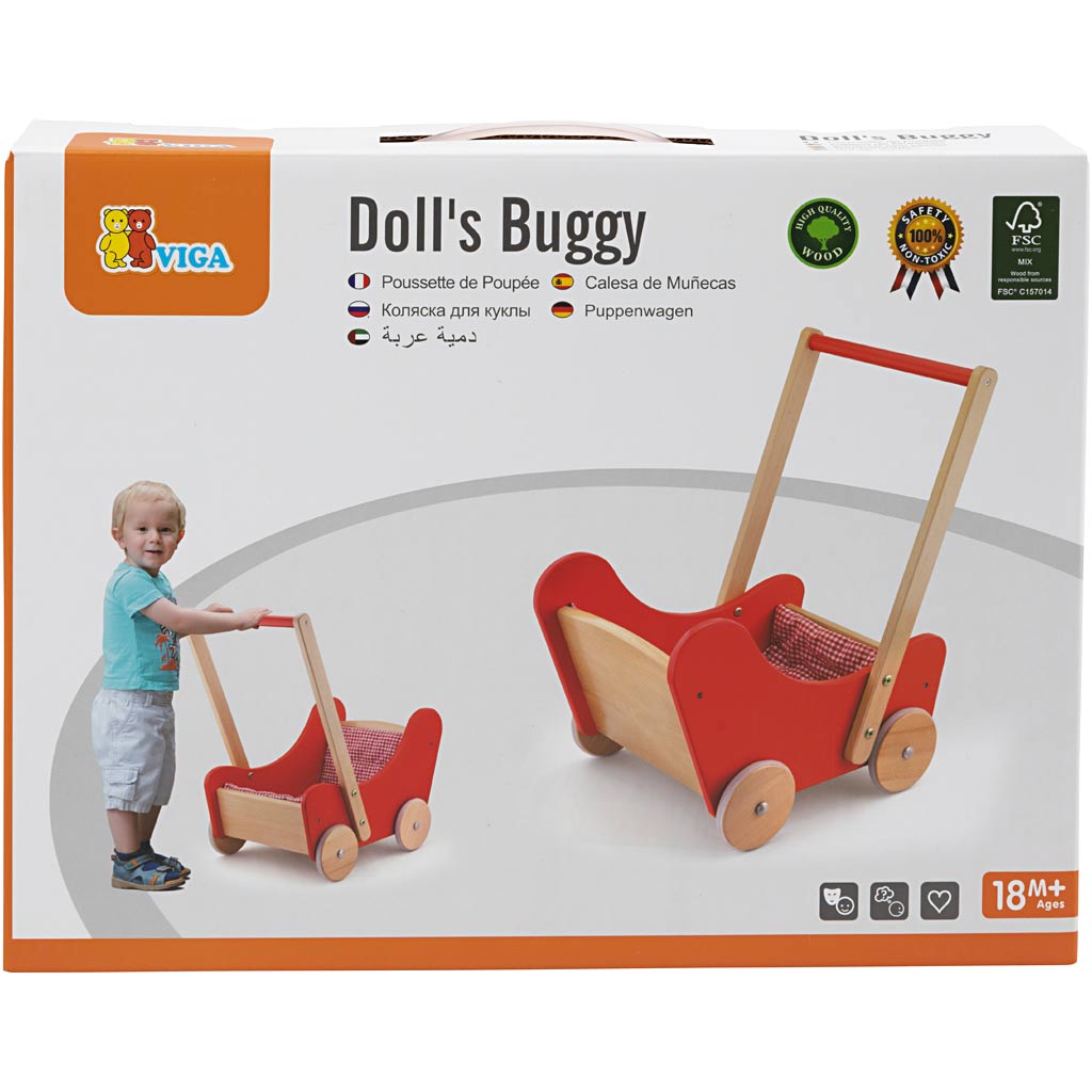 Viga Puppenwagen, Maße 52x44x30 cm, 1 Stück