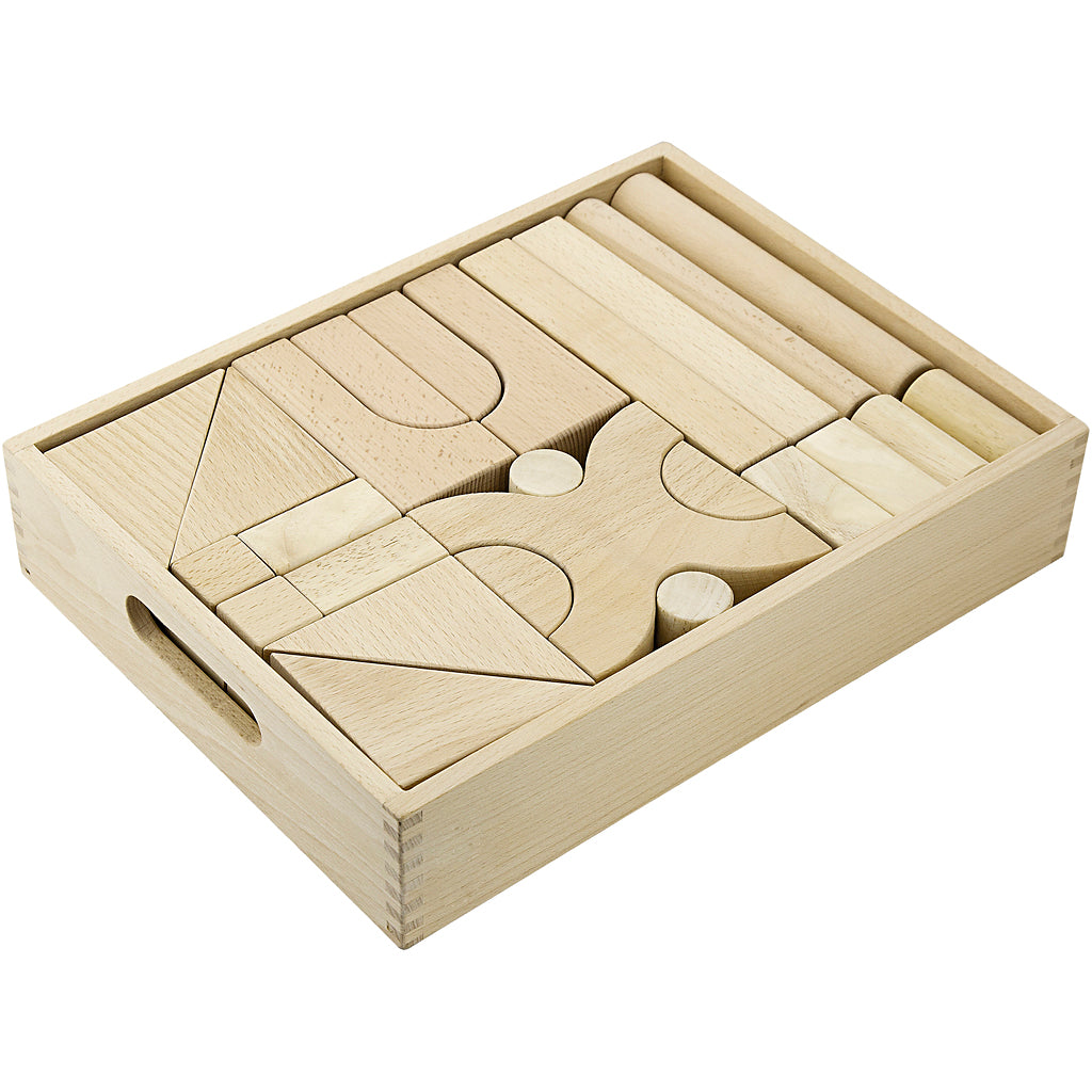 Viga Holzklötze-Set, 48 Teile 1 Set