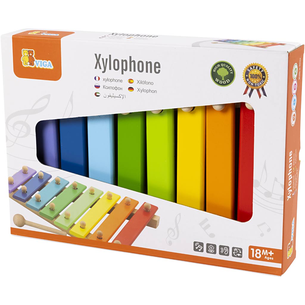 Viga-Xylophon, Maße 31x23x5 cm, 1 Stück