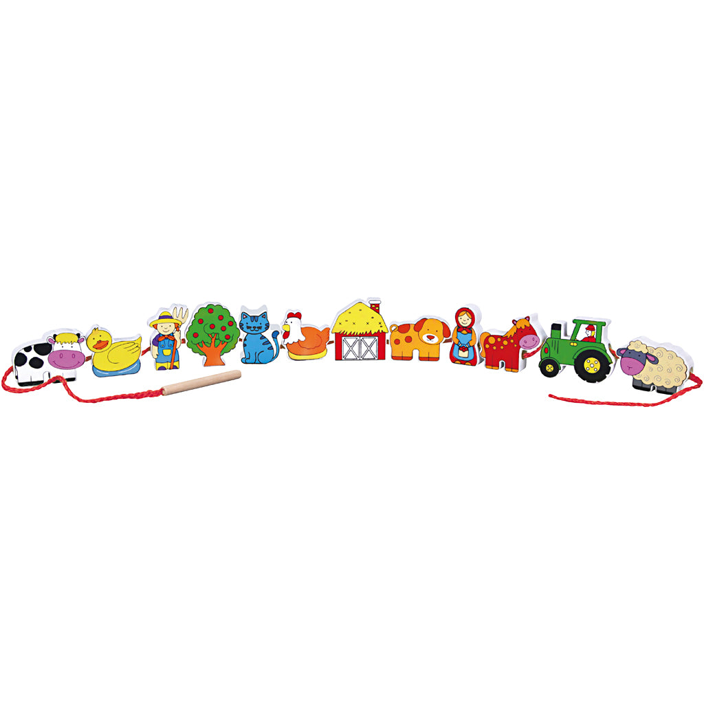 Viga-Figuren an einer Schnur, 13 Teile, 1 Set