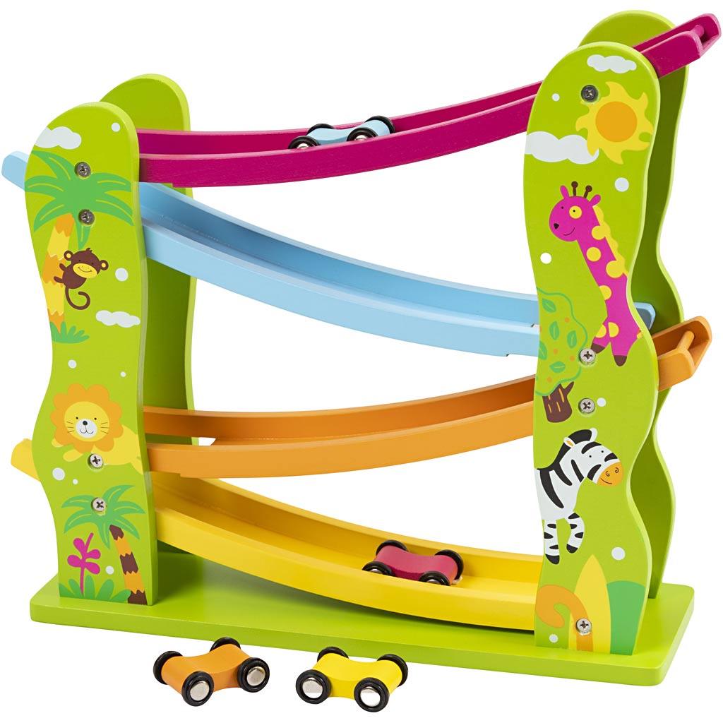 Viga-Straße für Spielzeugautos, Maße 37x35x10 cm, 1 Stück