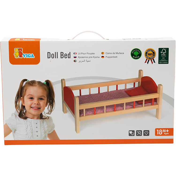 Viga Puppenbett, Maße 56x31x23 cm, 1 Stück