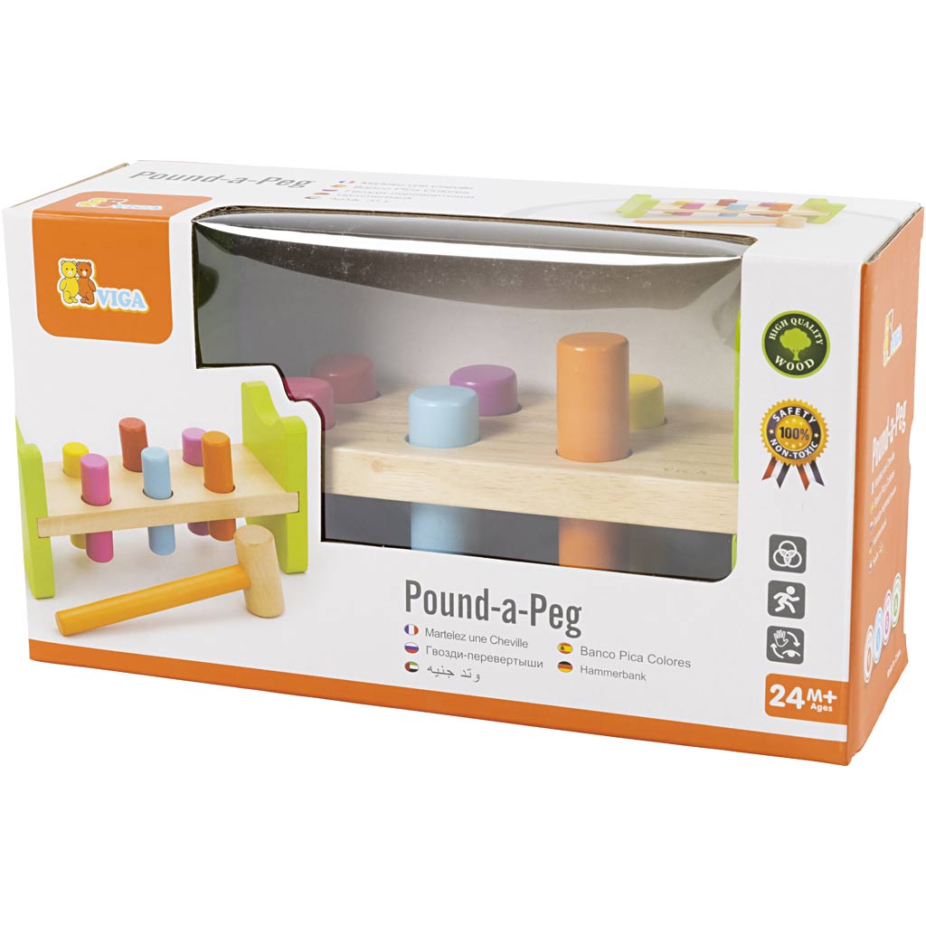 Viga Hammerbankspielzeug, Maße 22,5x12x8 cm, 1 Stück