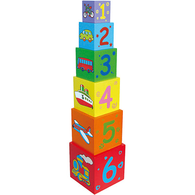 Viga-Stapelboxen, Maße 48x11x11 cm, 6 Teile 1 Set