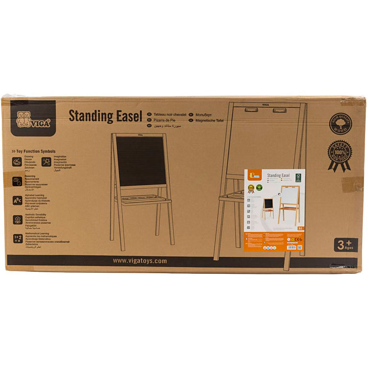 Viga Staffelei und Tafel für Kinder, Maße 125x59x48 cm, 1 Stück