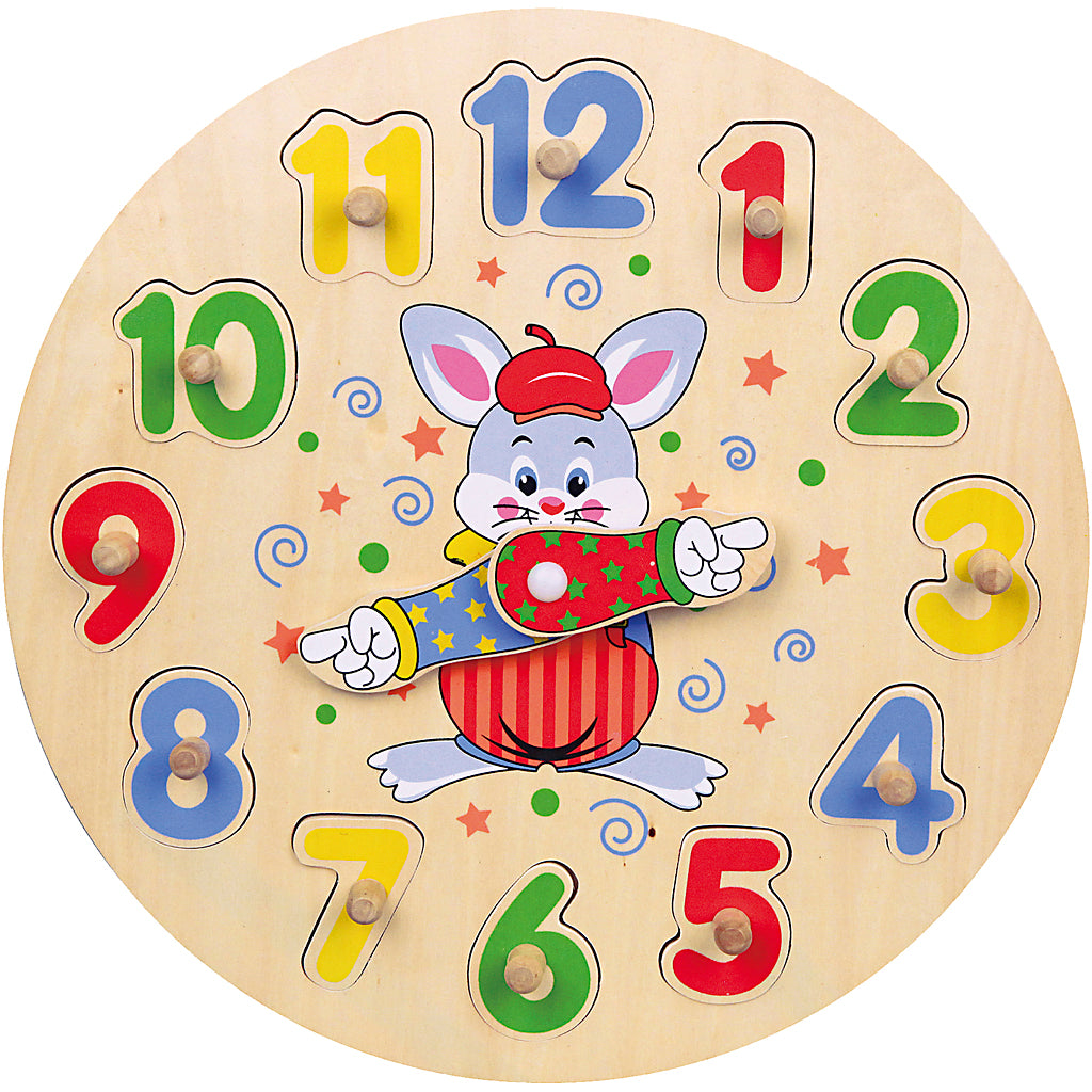 Viga Uhrenpuzzle, D 30 cm, 12 Teile, 1 Stück