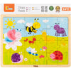 Viga Holzpuzzle, Größe 30x22,5 cm, 24 Teile, 1 Stück