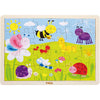 Viga Holzpuzzle, Größe 30x22,5 cm, 24 Teile, 1 Stück
