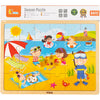 Viga Jahreszeiten Holzpuzzle, Die Jahreszeiten, Sommer, Größe 30x22,5 cm, 24 Teile, 1 Stück
