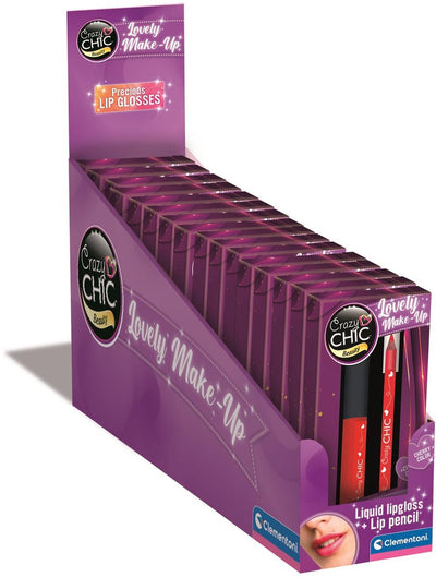 Clementoni Crazy Chic Lipgloss und Lipiner Cherry Red