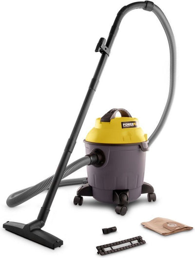 Powerplus Elektro-Staubsauger Nass-Trocken powx321 – 1000 W Staubsauger Küche, Boden, Teppich – 18 l Tank – mit 3 Akkus.