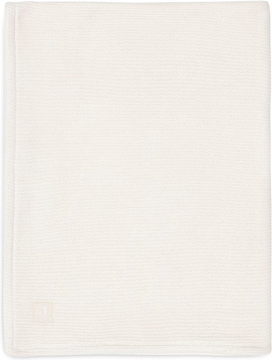 Jollein – Kinderbettdecke 75 x 100 cm – Kinderbettdecke, Wiegendecke, Babydecke – Grundstrick – elfenbeinfarbenes Korallenvlies