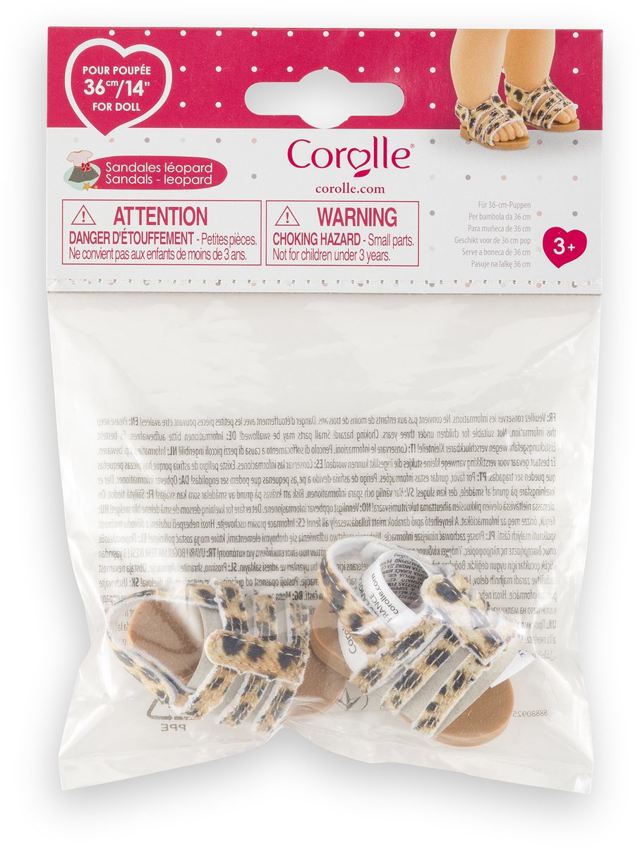 Corolle Ma Puppensandalen Leopard - 36cm