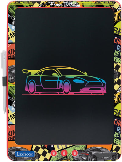 Lexibook 14'' mehrfarbiges Lern- und Zeichen-E-Ink-Tablet mit Vorlagen-Zubehör-Zeichenstift
