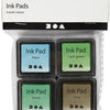 Creativ Company Stamp Ink Groen Tinten Olive Aqua, 4st.