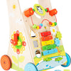 Kleiner Fuß Holz Baby Walker farbenfroh