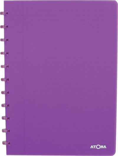 Atoma trendiges Notizbuch, ft A4, 144 Seiten, liniert, transparentes Lila