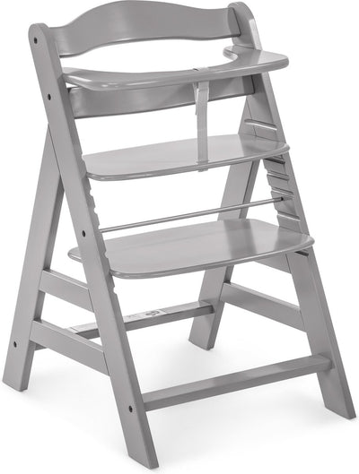 Hauck alpha+ - Hochstuhl - FSC®-zertifiziertes Buchenholz - Grau