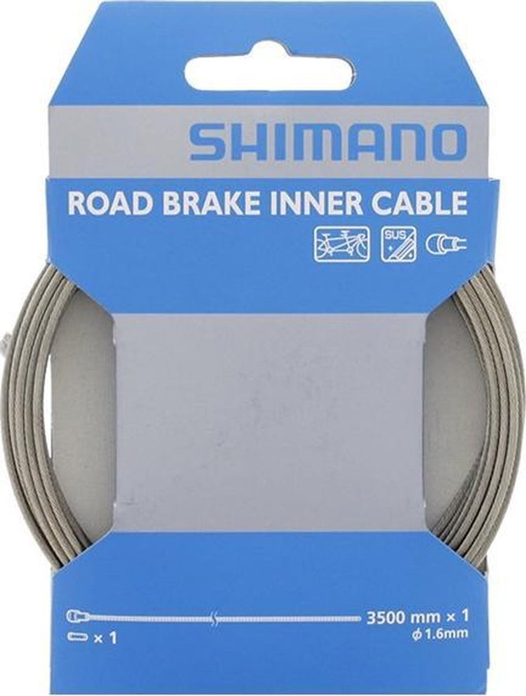 Shimano Rennrad-Tandem-Edelstahl-Sus-Bremsinnenkabel 1,6 mm x 3500 mm