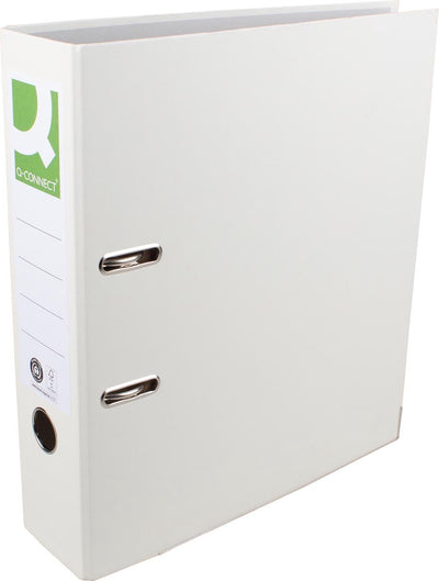 Q-Connect-Ordner, für ft A4, aus Recycolor-Papier, Rücken 8 cm, weiß