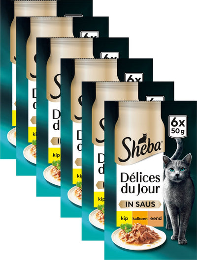 Sheba Katzenfutter - Delices du Jour - Geflügel in Soße - Nassfutter - 36x50g