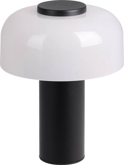 Eglo ponente Tischleuchte – Touchdimmer – kabellos – LED – 20 cm – Schwarz und Weiß – verstellbares weißes Licht – wiederaufladbar – Außen- und Innenbereich