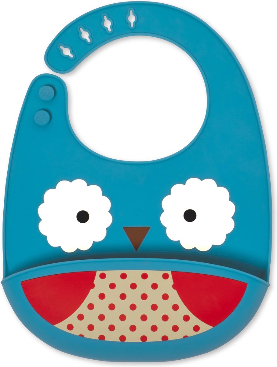 Skip Hop Zoo Fold Go Silikon-Lätzchen – Eule