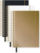 Kangaro-Spiralbuch – reines Kroko – A5 – Linie – 3 Farben – k-pm610022skz