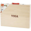 Viga Werkzeugkasten aus Holz, Maße 24x32 cm, 12 Teile 1 Set