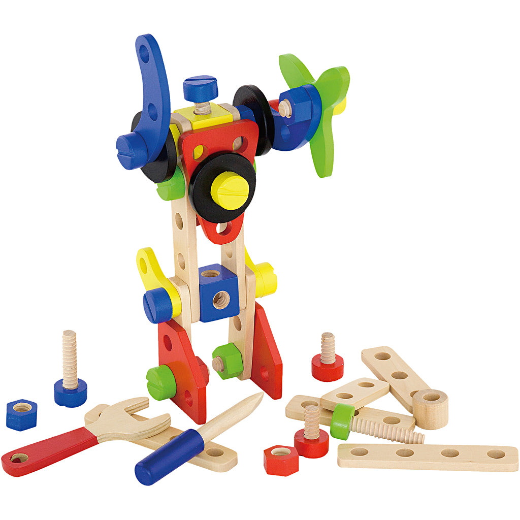 Viga Holzbausteine, 48 Teile 1 Set