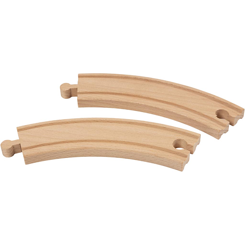 Viga-Eisenbahn, lange Kurve, L: 15,8 cm, 4 Stück 1 Karton