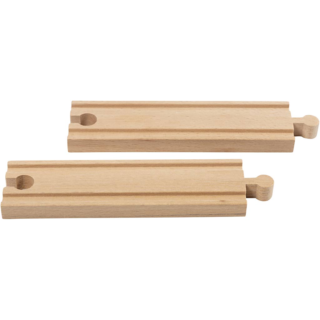 Viga-Eisenbahn, gerade, L: 14,5 cm, 4 Stück 1 Karton