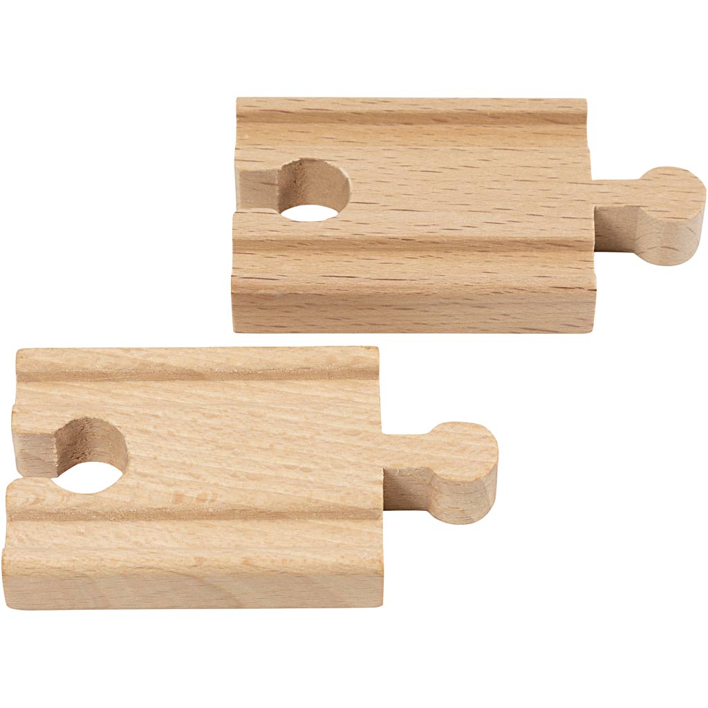 Viga-Eisenbahn, gerade, L: 5,5 cm, 4 Stück 1 Karton