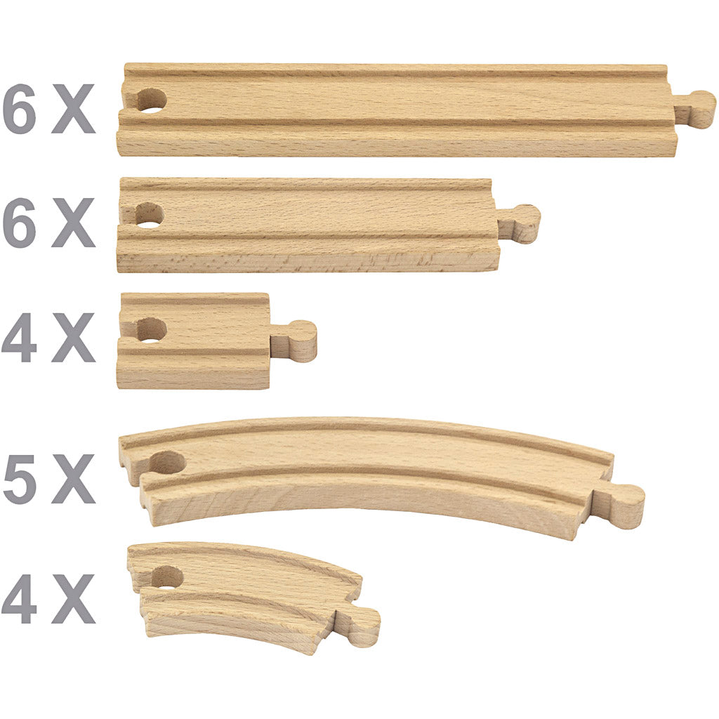Viga Spoorweg, 25 Teile 1 Set