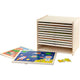 Viga Puzzleständer mit 12 Puzzles, H: 275, L: 315 mm, B: 235 mm, Maße 31x27x23 cm, 12x24 Teile, 12 Teile 1 Set